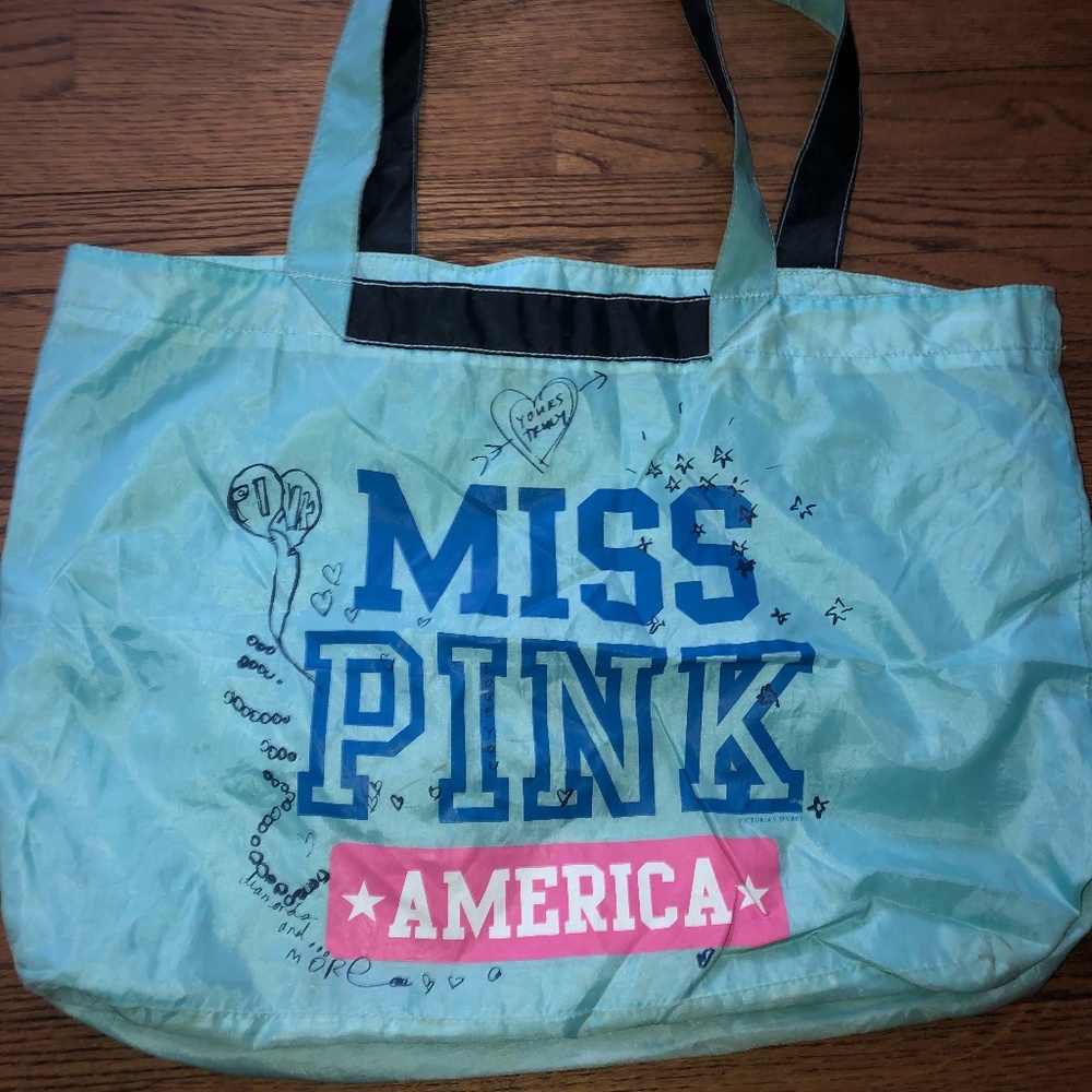 Pink Nylon Tote